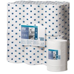 Tork 101230 White Wiping Paper Centrefeed Roll 2 Ply