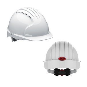 JSP AKF170-000-100 Evo Olympus Mid Peak Vented White Helmet