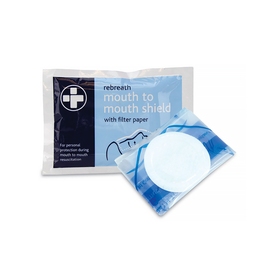 Reliance Medical 851 Resuscitator Face Shield c/w Filter Paper (Pack 10)