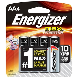 Energizer MAX AA Batteries - Pack of 4 