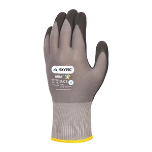Skytec Aria Nitrile Foam Palm Coated Glove Grey (Pair)