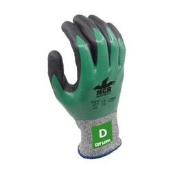 MCR Fully Coated Glove Cut Level D Green