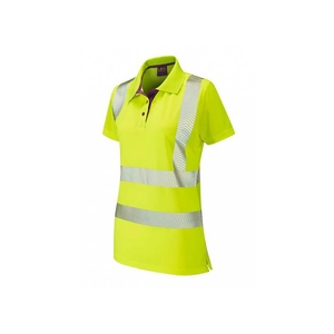 Pippacott Ladies Hi-vis Yellow Short Sleeve Polo Shirt 5XL-6XL