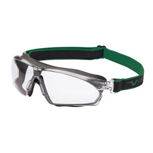 Univet 625 Clear Lens Ultra Light Goggle + Adjustable Headband 