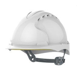 JSP EVO2 Mid-Peak Vented Safety Helmet, White