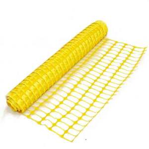 Medium Duty Plastic Mesh Barrier Fencing Yellow 1Mx50M
