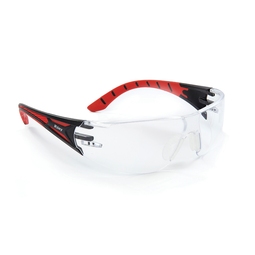 Riley Stream K&N Rated Safety Glasses Red Clear Lens
