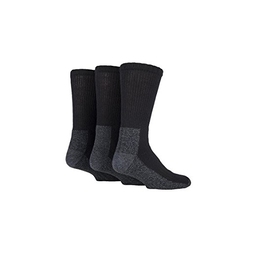Black Heavy Duty Socks Size 12-14 [3 Pairs]