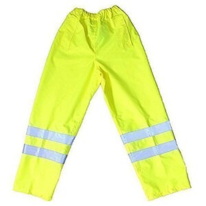 Hi-Vis Yellow PU Overtrousers 