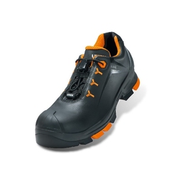 uvex 2 Black/Orange Leather Safety Trainers S3 SRC ESD