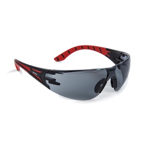 Riley Stream K&N Rated Safety Glasses Red Grey Lens