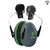 Sonis 1 Helmet Mounted Cup/Ex-Vis Green Plate Ear Defenders Grey