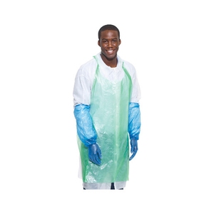 Catersafe Disposable Aprons Green 27'' x 42'' [100]