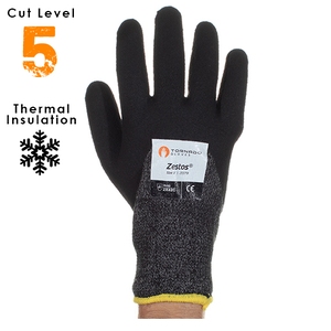 Zestos Cut Level 5 Thermal Bi-Polymer Coated Gloves