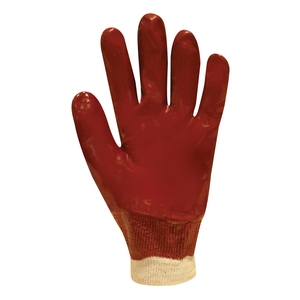 Polyco P10R/E10 Red Fully Coated PVC Knitted Wrist Gloves