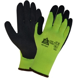 KeepSAFE High Visibility Insulated Latex Palm Coated Builders Grip Glove