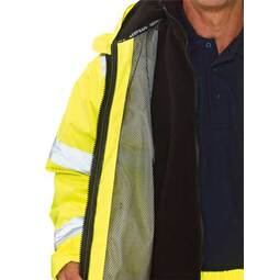KeepSAFE Pro High Visibility Breathable Waterproof 3-In-1 Jacket Yellow